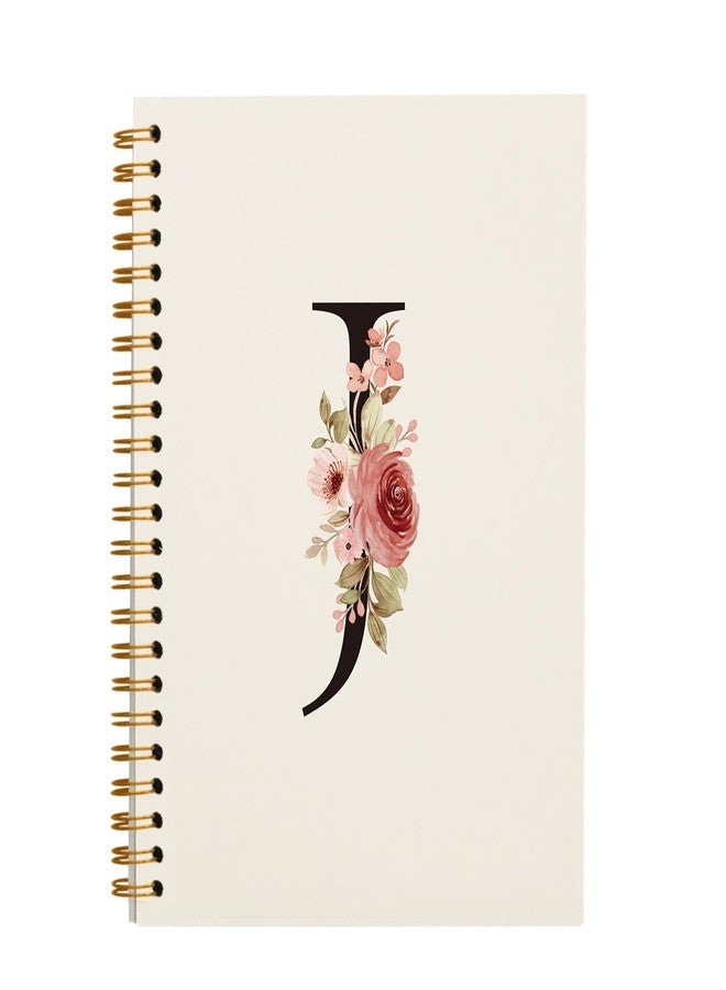 OXW Initial Letter J Notebook-Personalized Notebook, Monogram Gifts, Hardcover Spiral Notebook 5.5 x 8.3 - Image 1