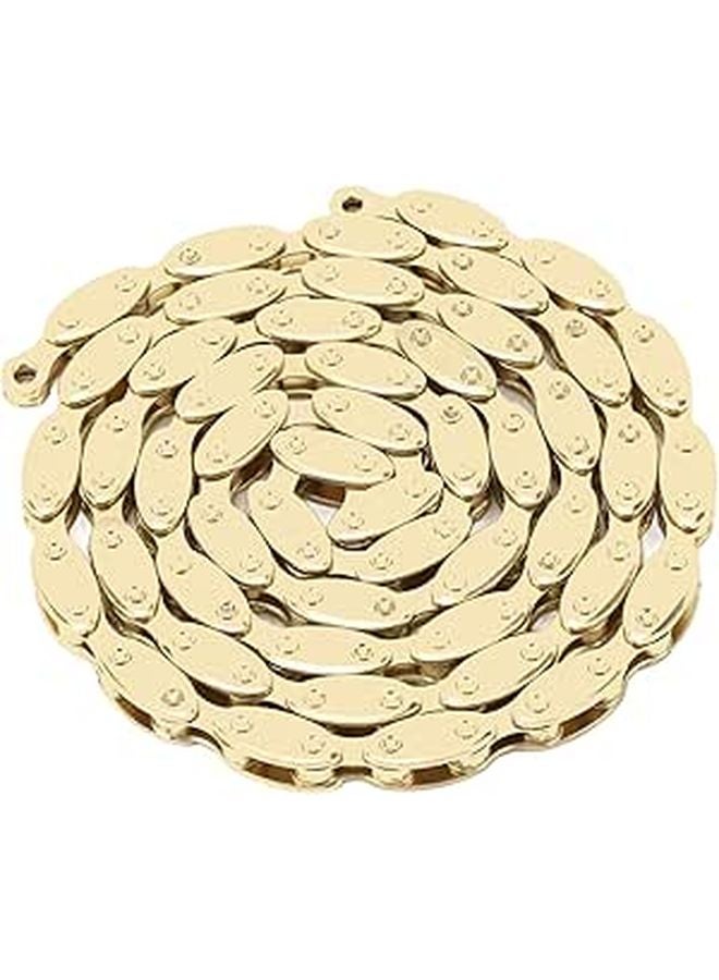 Gold Olive High Strength Single Speed Fixed Gear Bike Chain 100 Link for BMX - Image 1