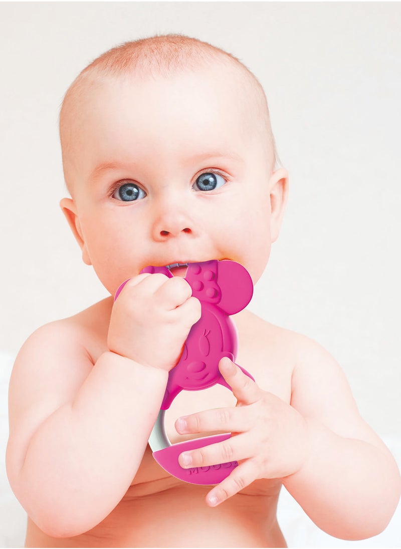 Clementoni Clementoni Disney Baby Minnie Teether | Soothing and Fun Toy | Interactive Toy for Baby | Sensory Stimulation | Early Development Toy | Grasping and Tactile Exploration | Develop Early Problem-Solving Skills | Perfect Gift for Baby  - Image 2