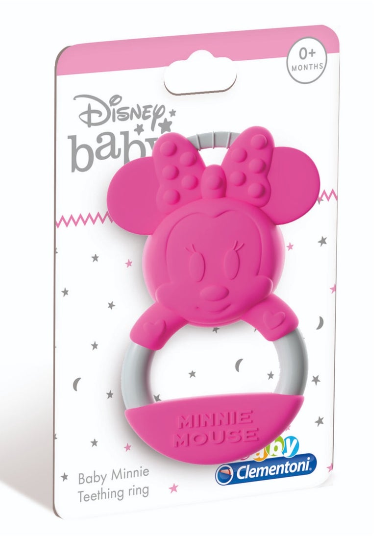 Clementoni Clementoni Disney Baby Minnie Teether | Soothing and Fun Toy | Interactive Toy for Baby | Sensory Stimulation | Early Development Toy | Grasping and Tactile Exploration | Develop Early Problem-Solving Skills | Perfect Gift for Baby  - Image 3
