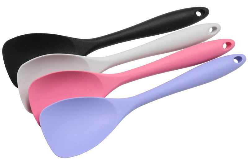 Chef Craft ملعقة سباتولا سيليكون مميزة من شيف كرافت 11.5 بوصة باللون الأزرق الباستيل - Image 3