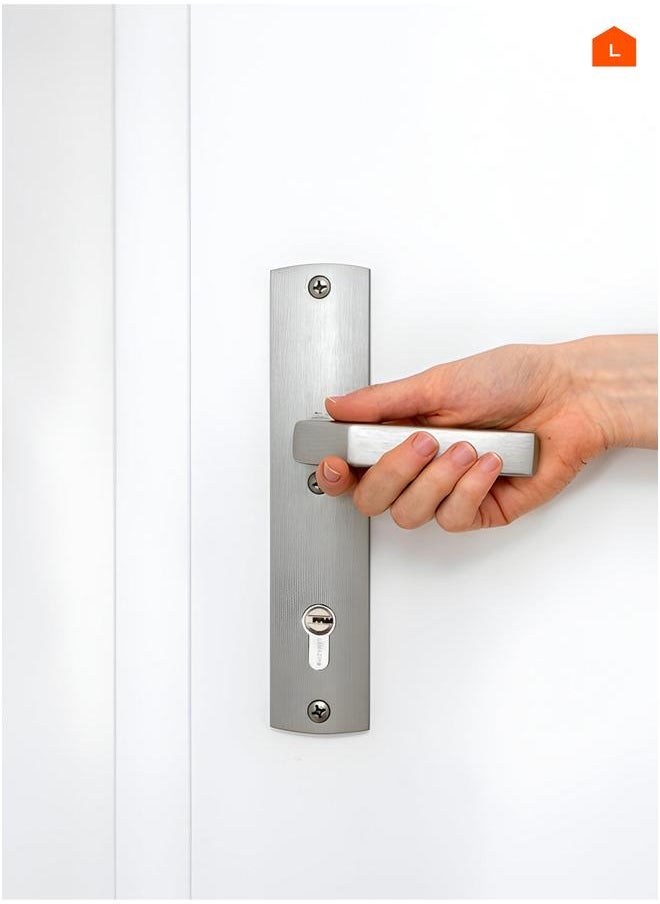Door Lock Cylinder with 3-piece Keys - 60mm Silver Pickproof Corrosion-Resistant Easy install Double Sided Keyed Security Upgrade for Garage Doors Lockers Desks Cabinets Closets