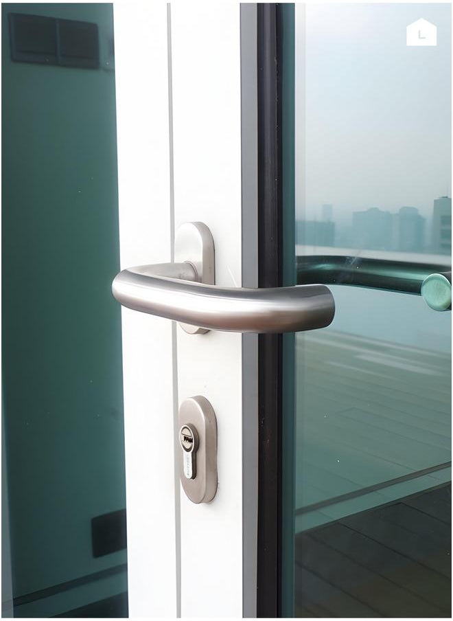 Door Lock Cylinder with 3-piece Keys - 60mm Silver Pickproof Corrosion-Resistant Easy install Double Sided Keyed Security Upgrade for Garage Doors Lockers Desks Cabinets Closets