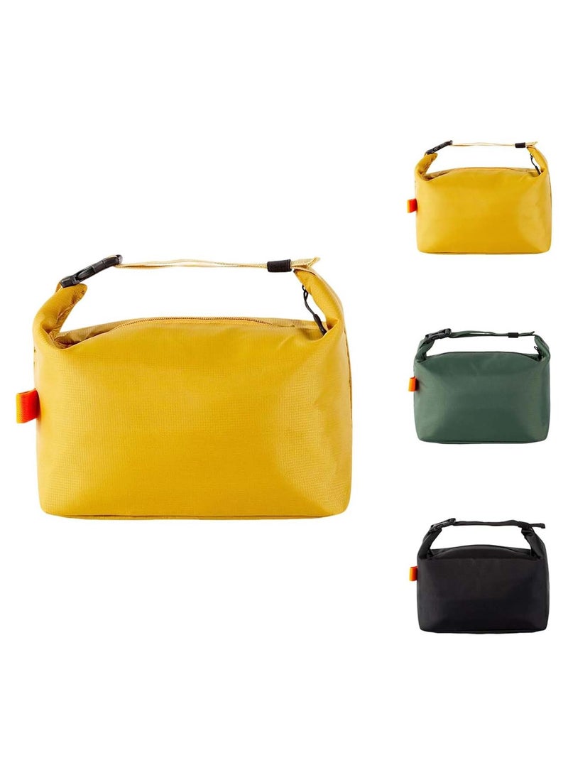 Adando Lunch Bag for Adult Women Men: Reusable High Capacity Lunch Tote Bags - Small Leakproof Cooler Lunch Box Bag for Work, Office, Picnic, Travel (Yellow) - Image 1