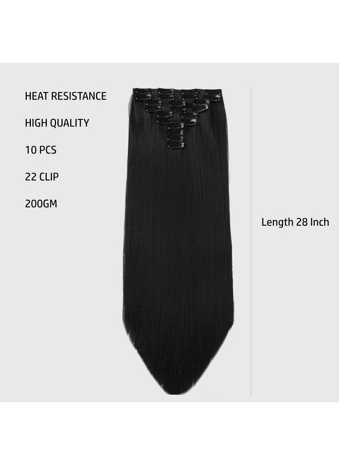 10Pc Synthetic Straight Hair Extension For Women And Girls 28 Inch 200Gram (Black) - pzsku/Z683A729160D0B78072E3Z/45/_/1679380978/58b64fbc-3c5f-46ba-9f61-14c8de48059f