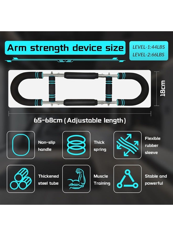 Fanski Adjustable Twister Arm Trainer - 40-100lb Portable Chest & Arm Workout Equipment with Detachable Design for Home Gym, Muscle Training (Arms/Chest/Back/Core) - Image 2