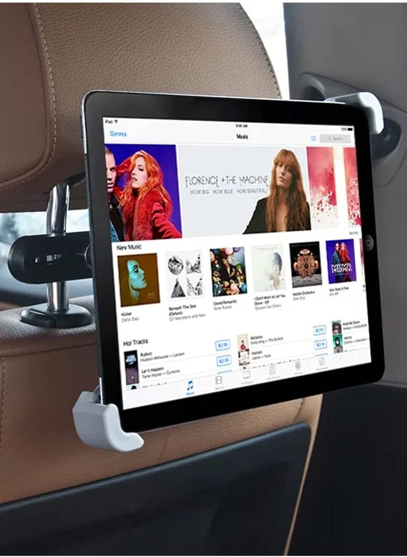 ELTRAZONE Car Headrest Tablet Mount, Tablet Holder - Universal Stand Cradle for different types of tablets,new iPad Pro 9.7, 10.5, 12.9, iPad Air mini 2 3 4, Smartphones, 4.7~13 inch Tablets. - Image 5