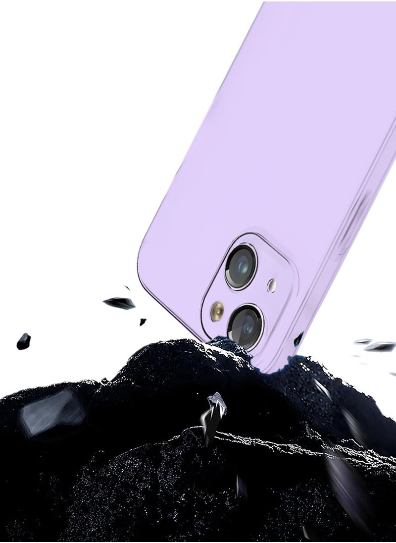 CATANES (for iPhone 14) Case Cover Air Skin Series Back Cover Sturdy Durable Thin Case Drop Protection Cover - Transparent Purple  - Image 4