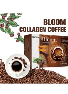 NUGEN Bloom Collagen Coffee 100% Organic and Glutathione, Diet Coffee Slimming Coffee Gluta Collagen Detox Premium with Collagen Coffee  - Image 1