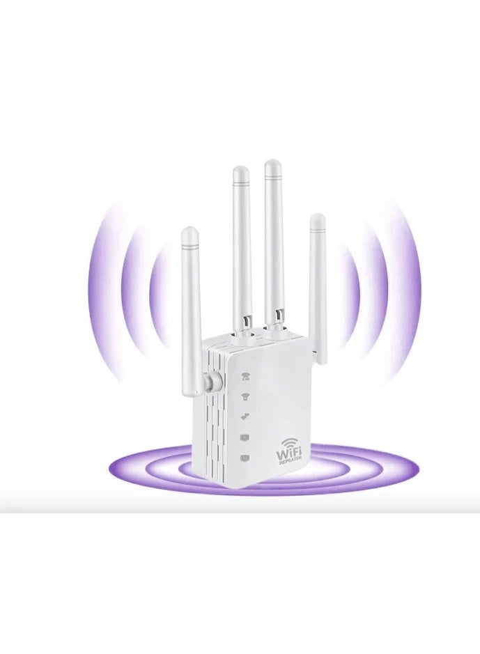 PEETTA 4-Mode WiFi Range Extender — Wireless Repeater / Router / Access Point / Client Mode, High-Speed Signal Booster with Wired Port, Long-Range Coverage - Image 1