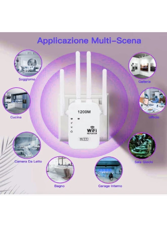 PEETTA 4-Mode WiFi Range Extender — Wireless Repeater / Router / Access Point / Client Mode, High-Speed Signal Booster with Wired Port, Long-Range Coverage - Image 4