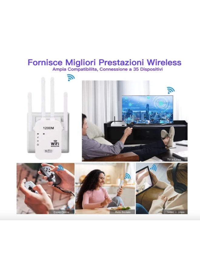 PEETTA 4-Mode WiFi Range Extender — Wireless Repeater / Router / Access Point / Client Mode, High-Speed Signal Booster with Wired Port, Long-Range Coverage - Image 3