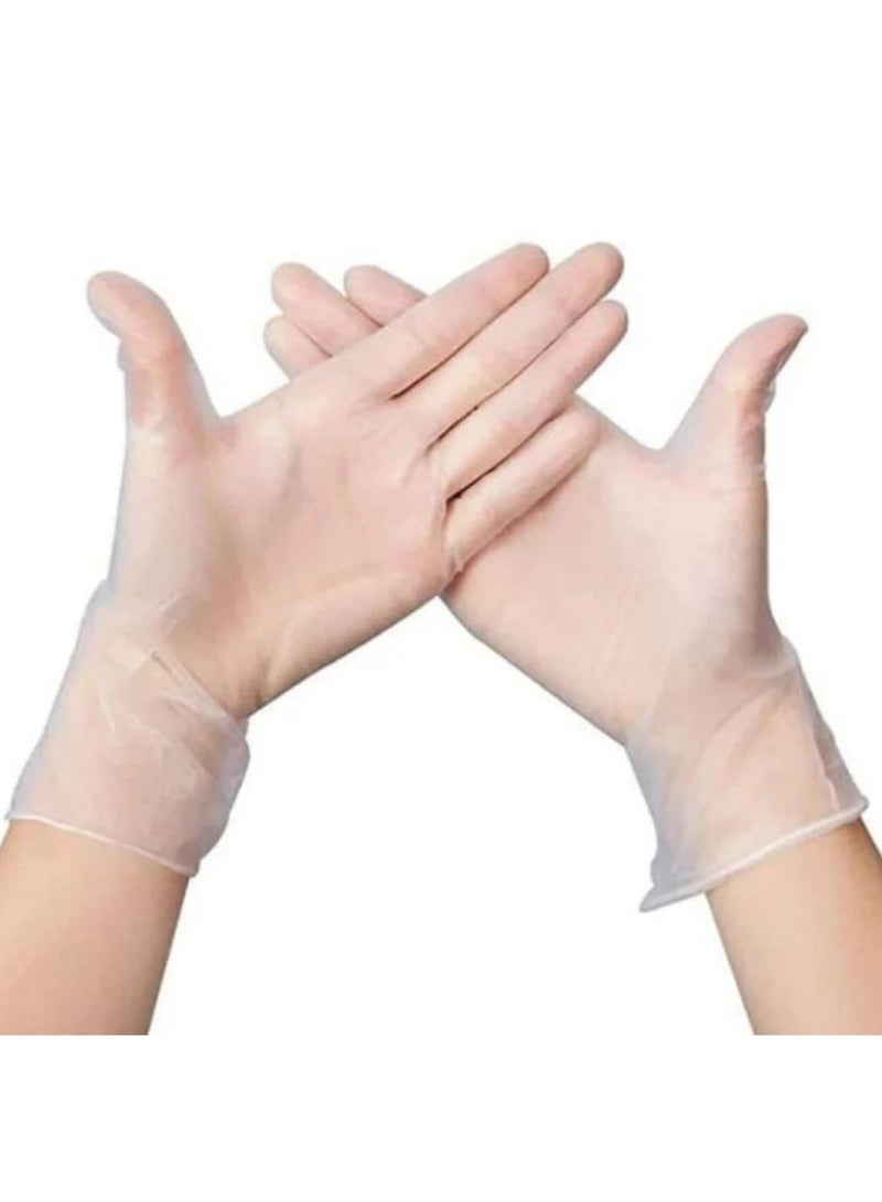 Intco Disposable Vinyl Gloves, Safe, Flexible, Powder-Free, for Medical and Kitchen Use, 100 Gloves, Size S - Image 3