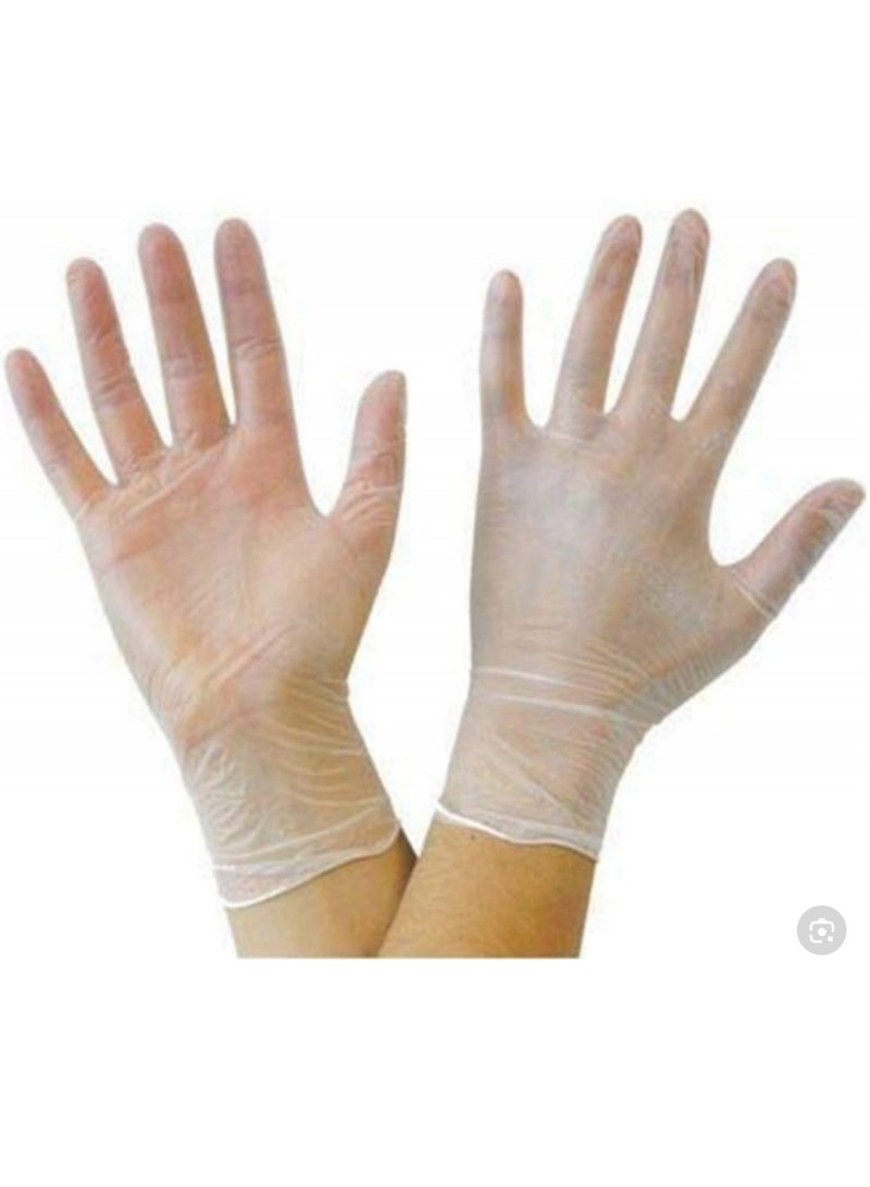 Intco Disposable Vinyl Gloves, Safe, Flexible, Powder-Free, for Medical and Kitchen Use, 100 Gloves, Size S - Image 4