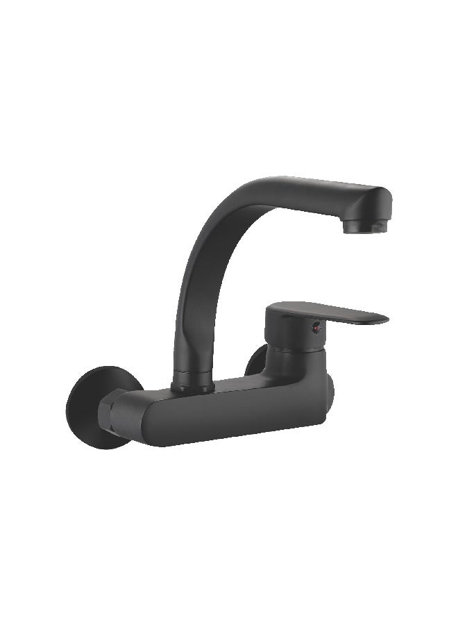ITG Wall Mount Black Mixer Tap – Single Handle, Modern Bathroom & Kitchen Faucet, 5-Year Warranty - Image 2