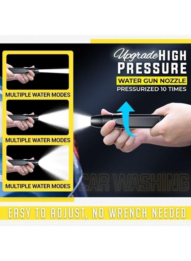 High Pressure Nozzle Spray Water Gun Pipe For Gardening Bike and Car Wash High Pressure Nozzle with 3 Attachment - Image 4