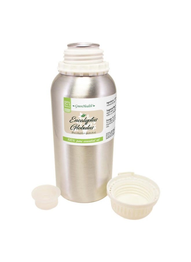 GreenHealth Eucalyptus Globulus Essential Oil – 16 fl oz (473 ml) Aluminum Bottle w/Plug Cap – 100% Pure, Uncut, Undiluted  - Image 2