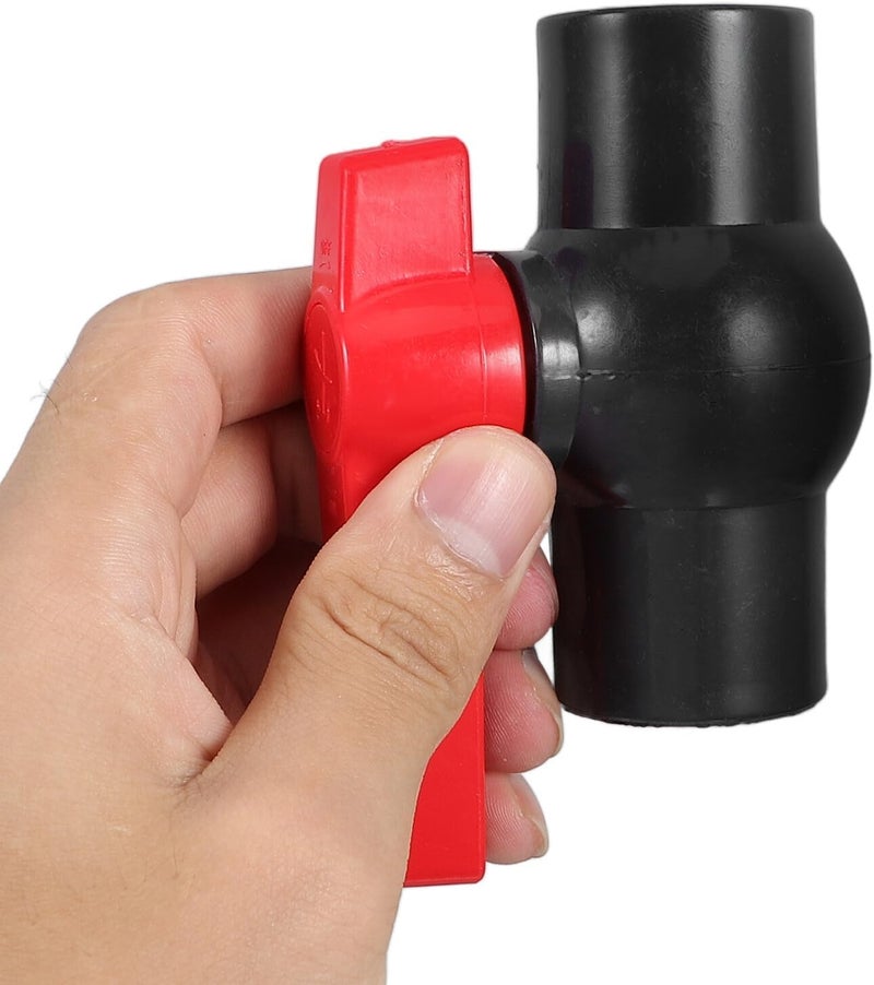 PVC Ball Valve with Leakproof Socket Connections Inline Shut Off Valve for Water Gas Air and Steam Versatile PVC Pipe Fitting for Residential Commercial and Industrial Plumbing - Image 3