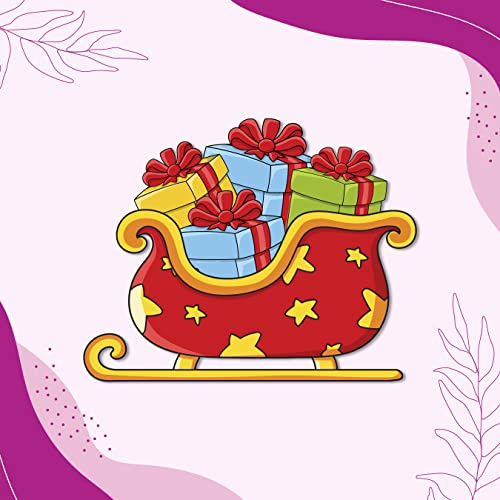 Bhai Please Sleigh Wooden Fridge Magnet (Pack of 1) | Festive Wooden Magnet for Fridge, Office, Hampers & Secret Santa Gifting | Premium Christmas Gift & Holiday Decoration | (3 Inch) - Image 5