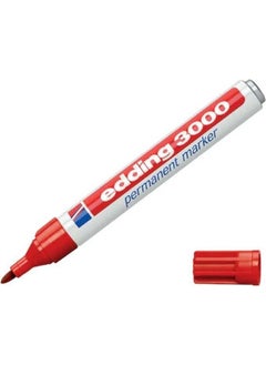 Edding Permanent Marker Red (ED-3000)  - Image 2