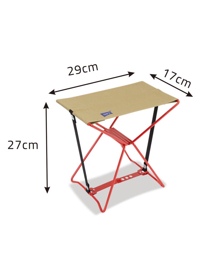 DPT Foldable Camping Chair Trips Chair Red Size 30*15.5*27 Cm - Image 5