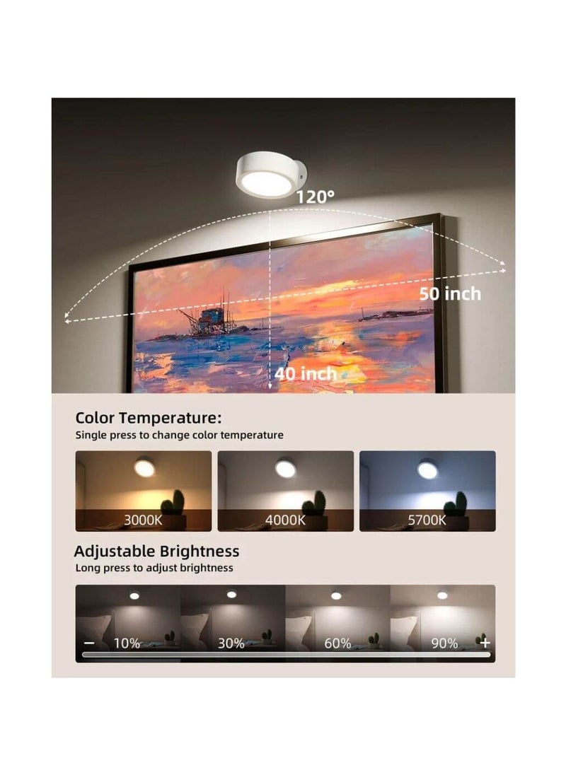 EZVALO - EZVALO 360° Rotation LED Wall Mounted Lights (Set of 3) - Image 1
