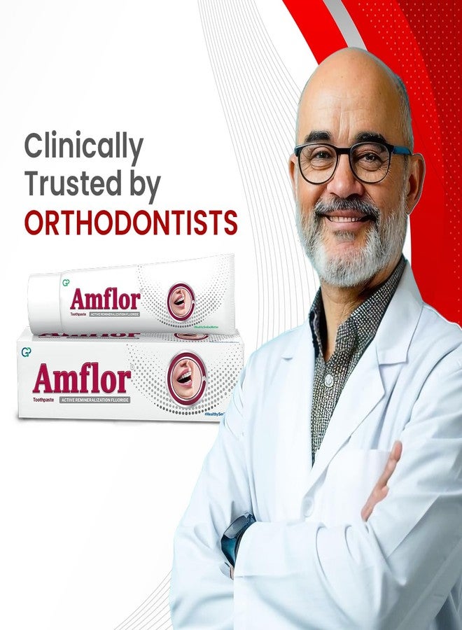 Amflor Toothpaste for Braces | Prevents Cavities & White Spot Lesions | Organic Amine Fluoride for Enamel Remineralization| Mint Flavour Orthodontic Toothpaste | Pack of 1 (70 g per pack) - Image 4