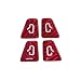 BDFHYK HarmoFolk Premium Carbon Fiber Door Button Decals for Tesla Model 3 20192023 Model Y 20192024 Textured Protective Film RedBlack Exact Fit Interior Accessories Red - Image 2