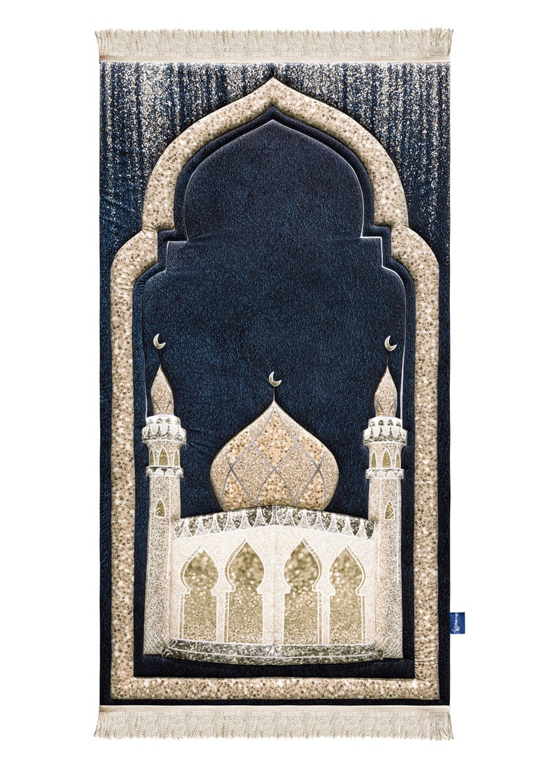Urban rugs - Blue Shimmer Premium Prayer Mat - Image 1