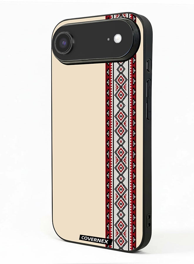 Covernex Apple iPhone 17 Air Protective Case Cover Printed Featuring Traditional Tribal Embroidery Strip - Image 1