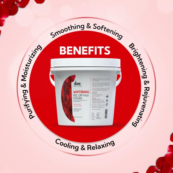 Vcare Jelly Whitening Peel Off Mask For Facials Skincare Face Mask Powder 1Kgs - Image 4