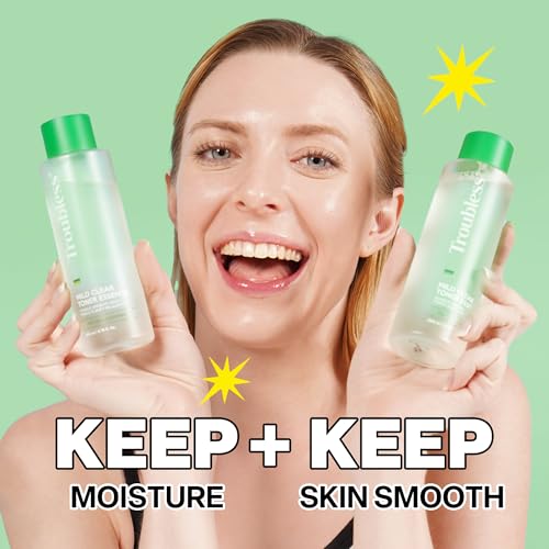 Troubless Mild Clear Toner Essence Tea Tree Facial Toner for All Skin Types Hydrating Skin Toner Daily Skin Care 676 fl oz - Image 5