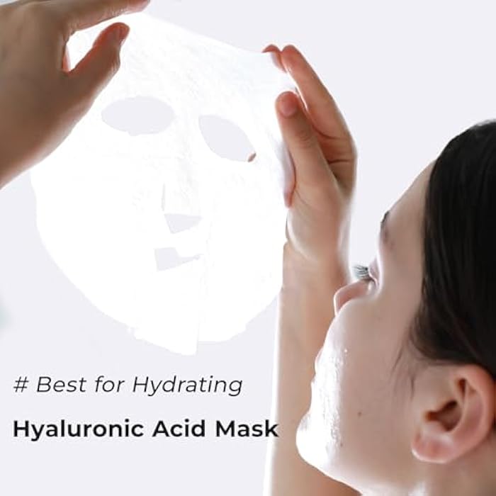 +WIS+ Hyaluronic Acid Face Mask 24 EA with Hyaluronic Acid Serum and Vitamin B5, Facial Mask for Dry Skin, Anti-Aging Mask to Plump and Repair Dehydrated Skin, Safe on Sensitive Skin,gifts for women - Image 5