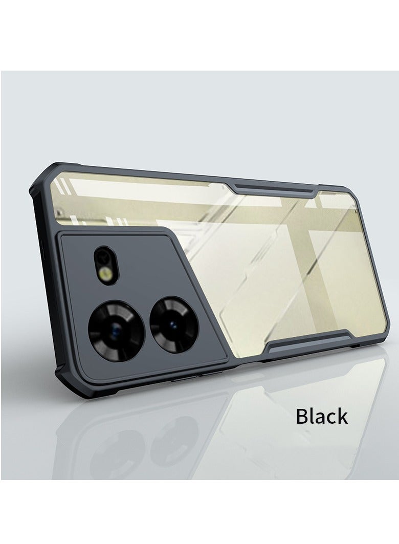 TECNO Pova 5 4G / Pova 5 Pro 5G Mobile Phone Case Cover, Ultra-Thin Lightweight Cover Soft TPU Bumper + Acrylic Clear Back Case Cover - Image 2