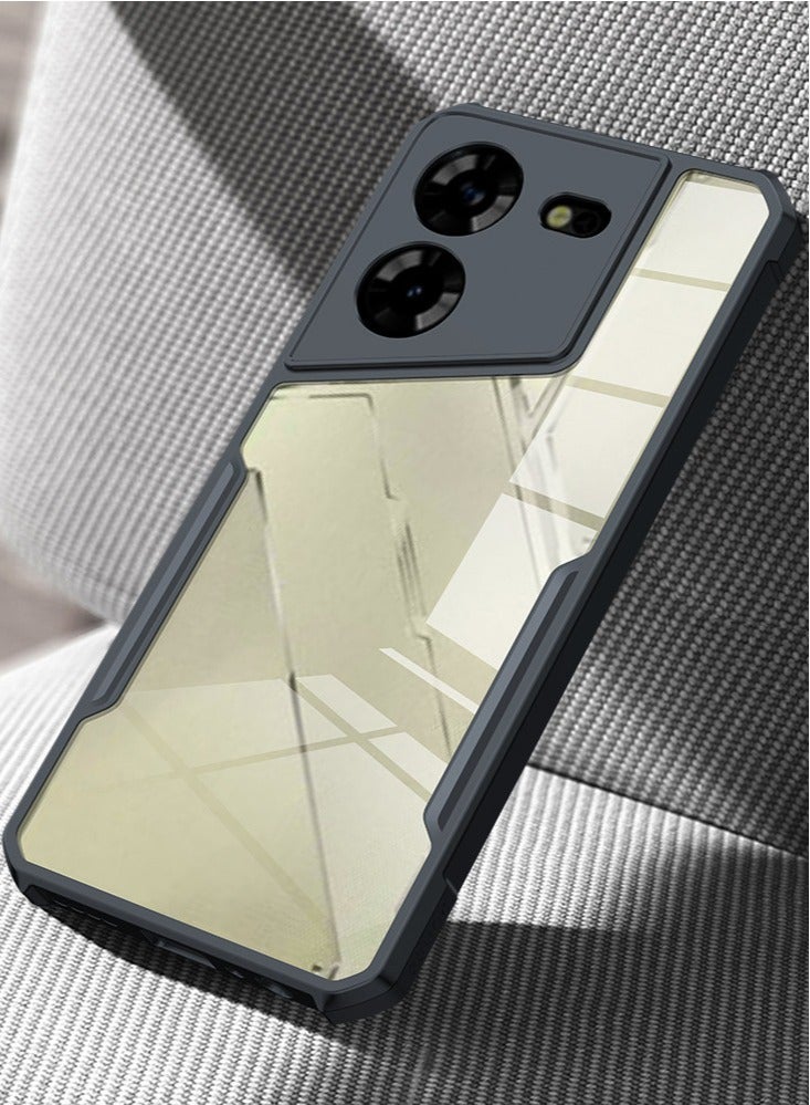 TECNO Pova 5 4G / Pova 5 Pro 5G Mobile Phone Case Cover, Ultra-Thin Lightweight Cover Soft TPU Bumper + Acrylic Clear Back Case Cover - Image 3