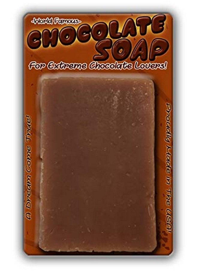 The Bodacious Bath Co. - Chocolate Soap Chocolate Scented Bar Soap Funny Unisex Spa Gags For Women Men Chocolate Gags Secret Santa White Elephant Stocking Stuffers Novelty Soap Wife Friend Girlfriend - Image 1