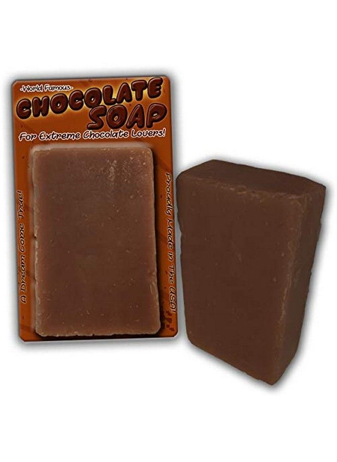 The Bodacious Bath Co. - Chocolate Soap Chocolate Scented Bar Soap Funny Unisex Spa Gags For Women Men Chocolate Gags Secret Santa White Elephant Stocking Stuffers Novelty Soap Wife Friend Girlfriend - Image 1