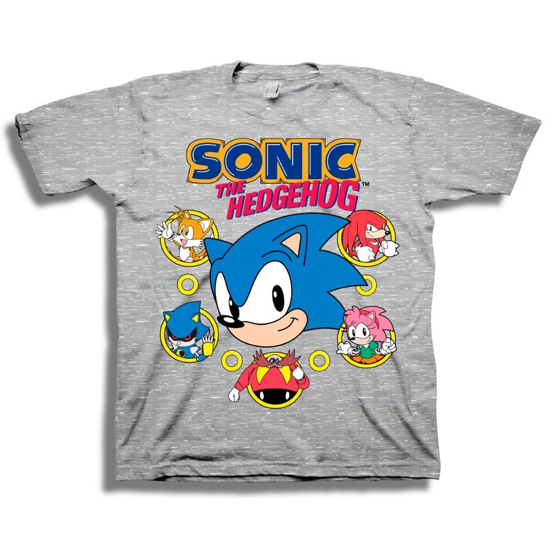 SEGA boys Sonic the Hedgehog Short Sleeve Tshirt T Shirt, Heather Grey, 5 6 US - Image 2