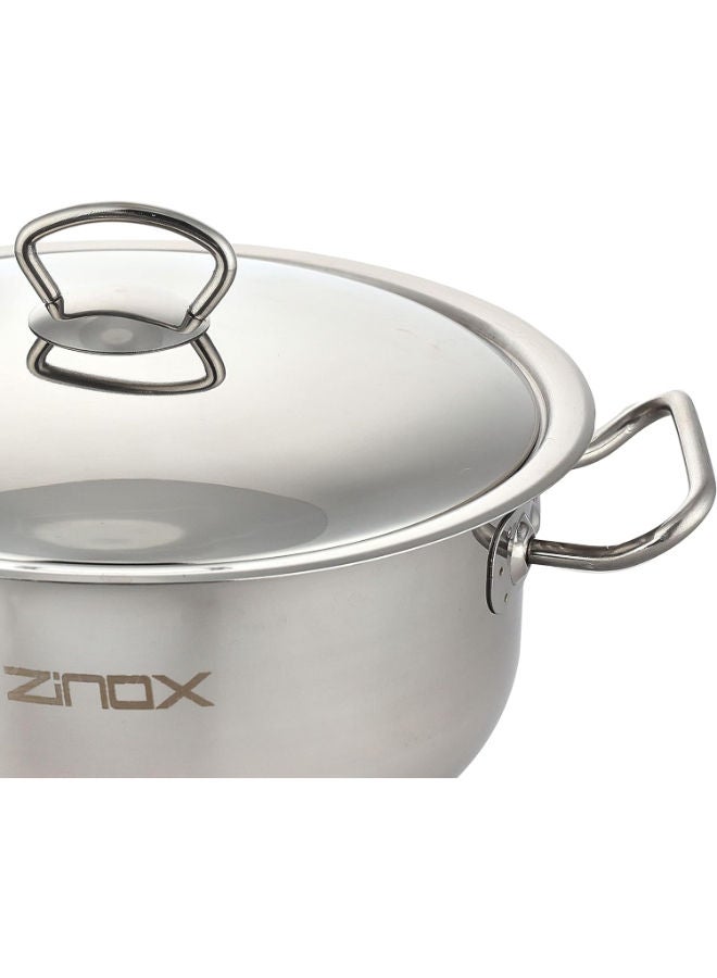 Zinox Smart Cookware Set 10 Piece Pots ( 16 - 20 - 22 - 26 - 30 )-Silver - Image 5
