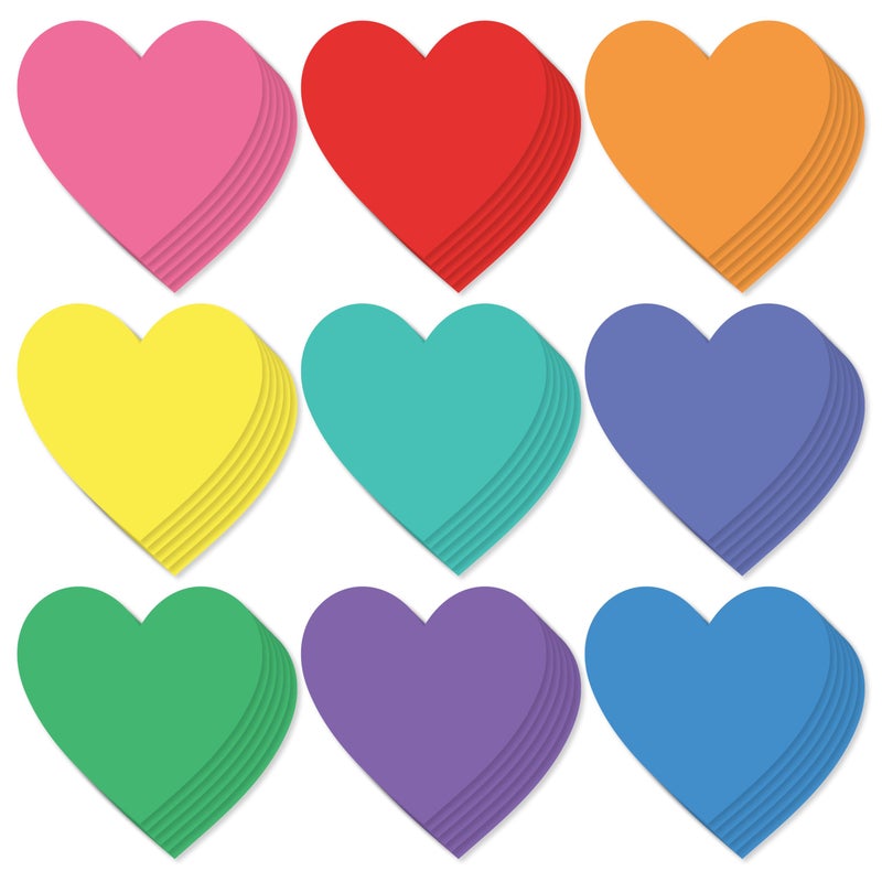 Sutter Signs Paper Heart Cutouts 108pcs | Cut Out Shapes for Bulletin Board, Classroom, Decorations, Crafts - Image 1