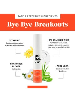 NO B. S. NO BAD STUFF No Bad Stuff - Acne Spot Treatment - Acne Control with 2% Salicylic Acid, Fades Blemishes, with Chamomile, Aloe Vera & Vitamin E (0.5 oz)  - Image 4