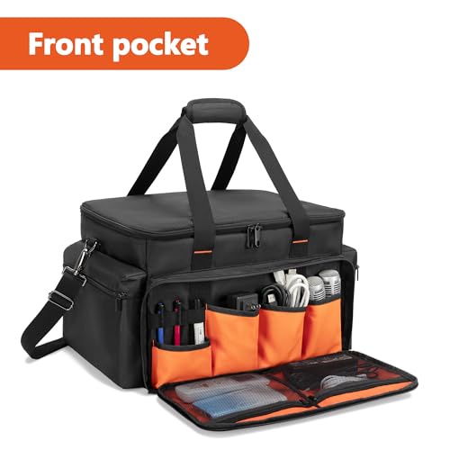 Trunab DJ Cable File Bag with Adjustable Dividers, 15.6'' Laptop Sleeve, Travel Musicians Gig Organizer Bag for DJ Gear, Music equipment and Accessories - Image 3