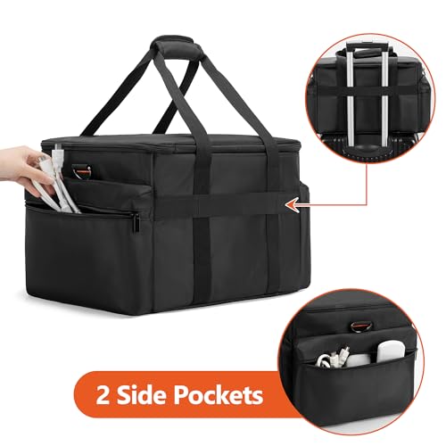 Trunab DJ Cable File Bag with Adjustable Dividers, 15.6'' Laptop Sleeve, Travel Musicians Gig Organizer Bag for DJ Gear, Music equipment and Accessories - Image 4