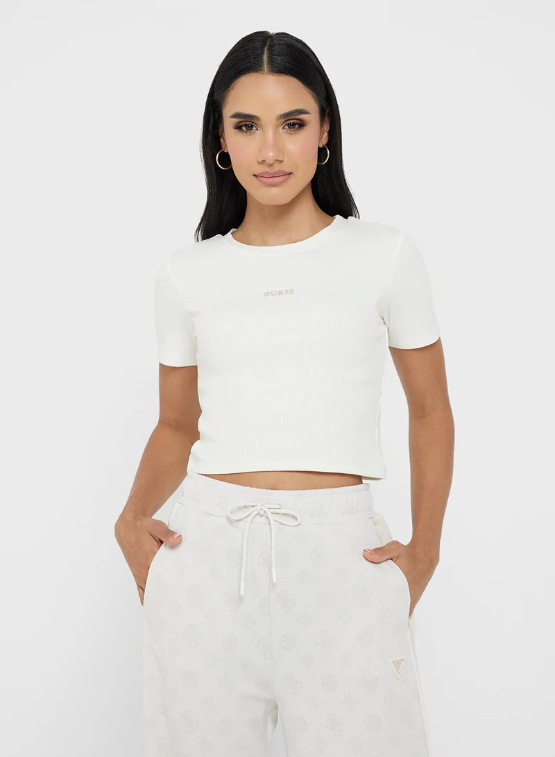 جس Carla Short Sleeve Knit Tops