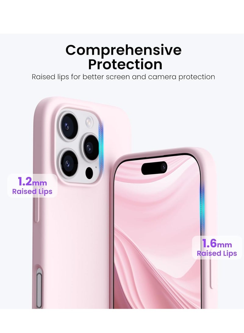 NEW Soft Pink Silicone iPhone 16 Pro Case - Anti-Scratch & Shockproof Cover - Image 2