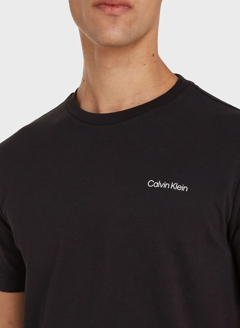 CALVIN KLEIN Logo Crew Neck T-Shirt