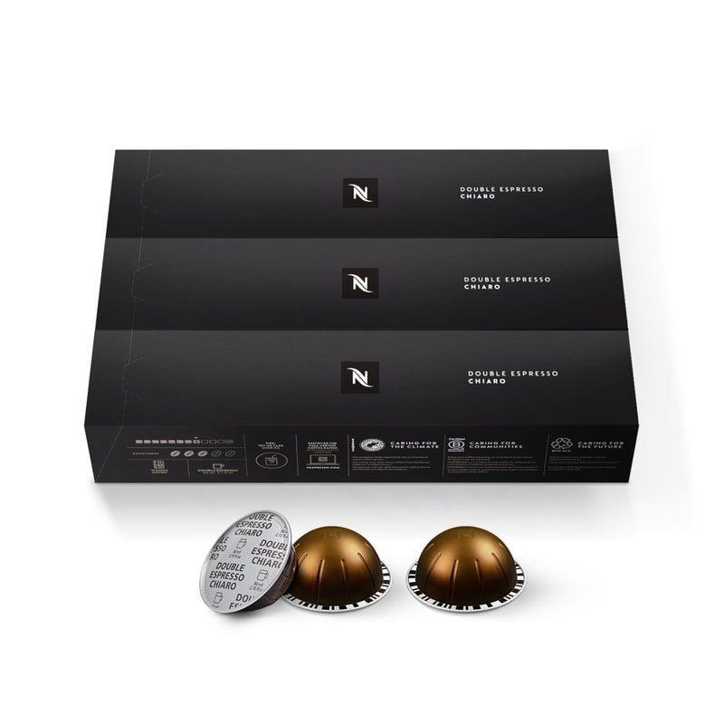 Nespresso Capsules Vertuo Double Espresso Chiaro Medium Roast Espresso Coffee 30Count Coffee Pods Brews 27oz - Image 3