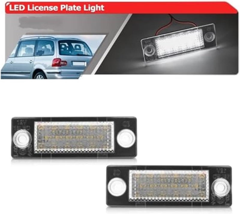 Wivplex Full White License Plate Lights for Skoda Octavia 1Z - Image 2