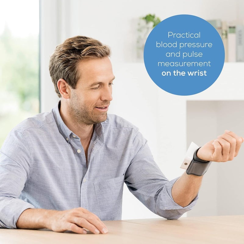 Beurer جهاز قياس ضغط الدم المعصمي Beurer BC28 مع كشف عدم انتظام ضربات القلب قياس ضغط الدم التلقائي بالكامل مؤشر خطر منظمة الصحة العالمية الملون جهاز طبي معتمد - Image 2
