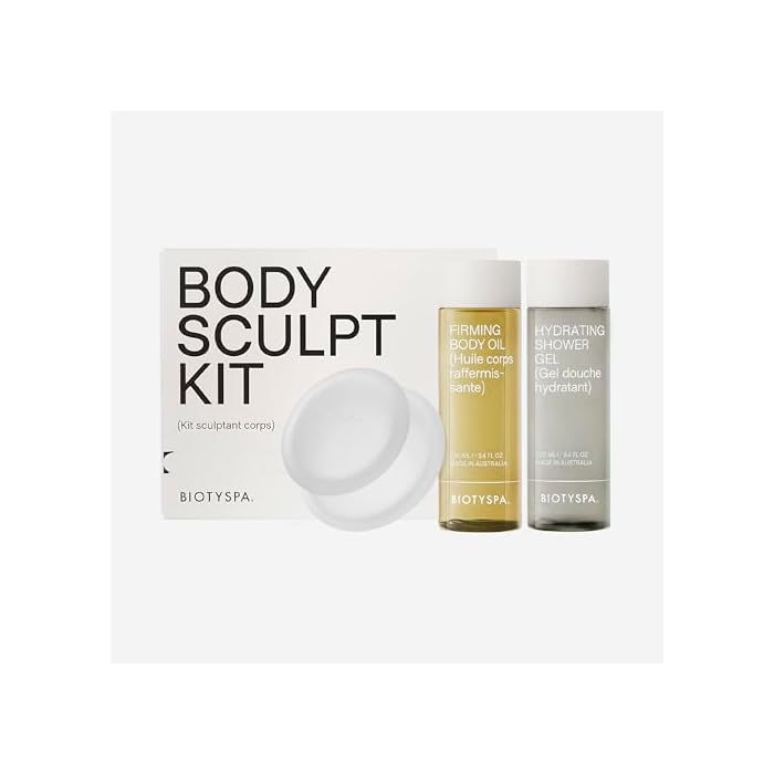 BIOTYSPA 3-Step Body Sculpt Kit - Clinically Proven Anti-Cellulite Ritual with Silicone Cupping Tool, Firming Oil & Shower Gel - Visibly Smooths, Firms & Contours - 3pc Set, Made in Australia
